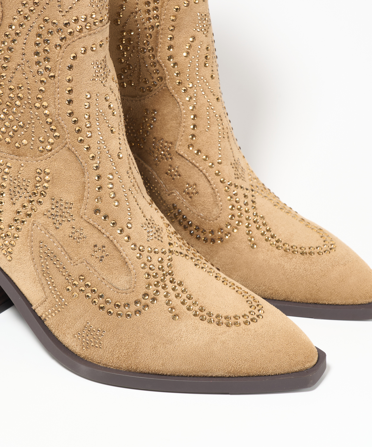 Botins cowboy salto strass image number null